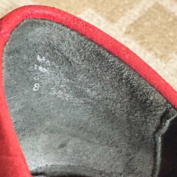 New Aldo Red Suede Pointed Toe Stiletto Pumps Heels Date Night Shoes Party 8 - Picture 10 of 13